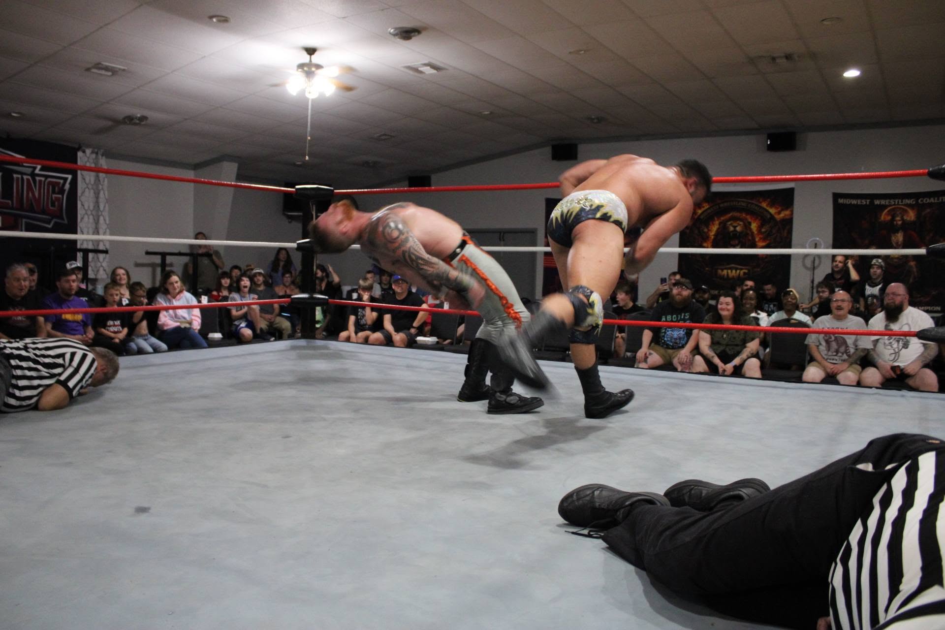Joey O’Riley battling Matty Ice