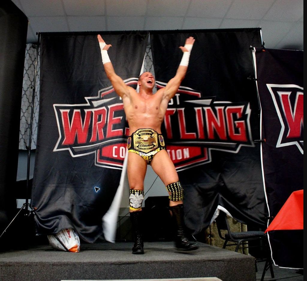 Mario Pardua entering for his match against Nasty Nic Nolan at MWC Unfinished Business