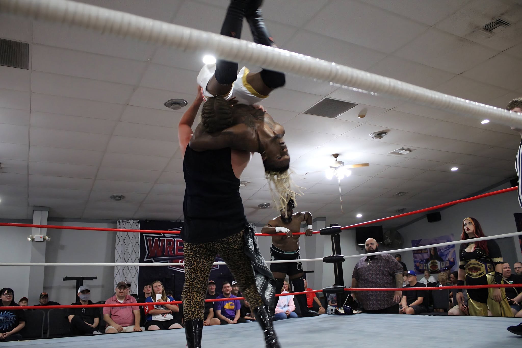 Micah Pope photographed at ringside